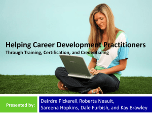 Presentation Helping Career Development Practitioners Through