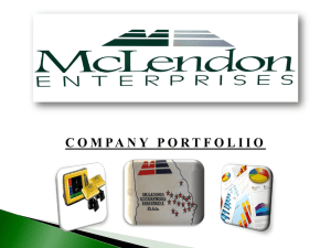 Company Overview - McLendon Enterprises