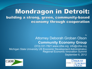 Detroit Community Co-op - University Center for Regional Economic