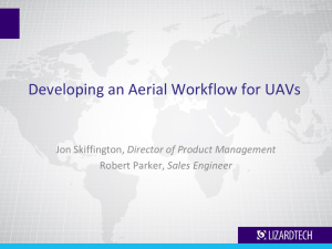 Developing an Aerial Workflow for UAVs