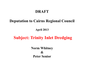 Trinity Inlet dredging proposal