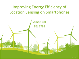 Improving Energy Efficiency of Location Sensing on Smartphones
