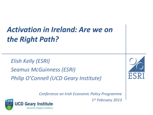 Activation in Ireland: Are we on the Right Path?