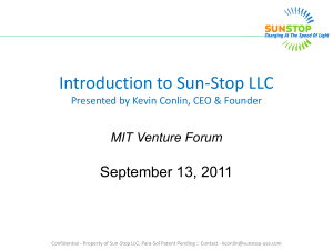 MIT Venture Forum - Sun