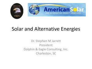 Alternative Energy Brief - Dolphin & Eagle Consulting,Inc.