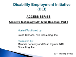 DEI Training: Access Series - AT and the One Stops