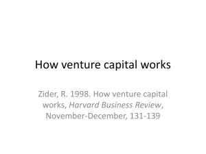 How venture capital works