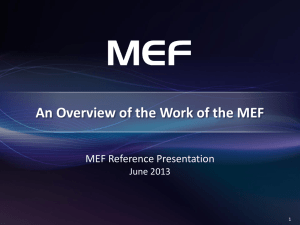 MEF Overview ppt