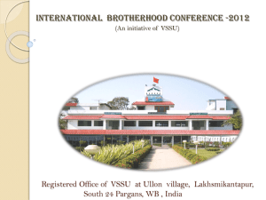 INTERNATIONAL BROTHERHOOD CONFERENCE 2012