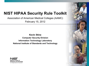 NIST HIPAA Security Rule Toolkit