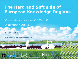 The Hard and Soft side of European Knowledge Regions