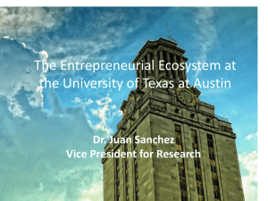 ways to finance research at The University of Texas at Austin