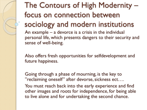 The Contours of High Modernity