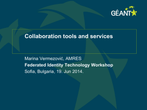 Collaboration tools and services