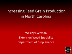 Increasing Feed Grain Production in North Carolina