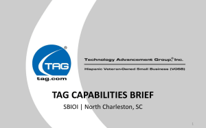 20130411 TAG-Capabilities-Briefing_SPAWAR-Charleston