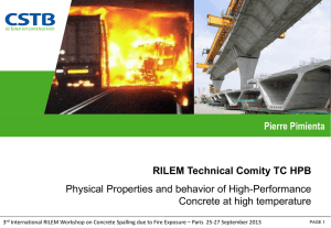 RILEM TC-227 report - International Workshop on Concrete Spalling