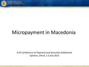 M-payments, standards and licensing in Macedonia