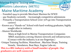 DOT presentation 2012 - Maine Maritime Academy