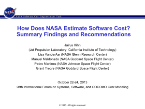 NASA-SW-Cost-Improve.. - Center for Software Engineering