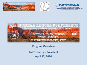 NCBFAA 2014 Summary Presentation