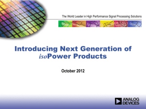 Introducing Next Generation of isoPower Products Rev