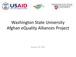Afghan eQuality Alliances Impact Assessment