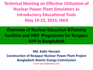 Overview of Nuclear Education & Training Facilities and HRD