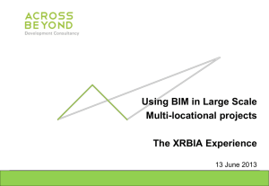 Using BIM in Large scale for multiplication projects
