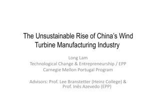 Wind innovation in China - Center for Climate and Energy Decision