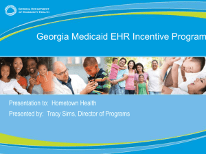 Medicaid Incentive Program