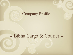Présentation of Company Profile - Bibha Cargo and Courier Private
