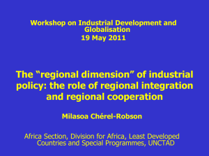 The "regional" dimension of industrial policy