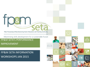 FP&M SETA Performance Improvement