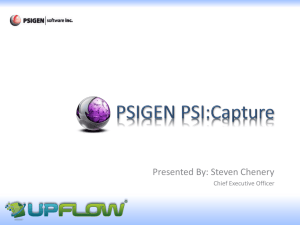 PSIGEN PSI:Capture - UpFlow APAC Distributor – Business