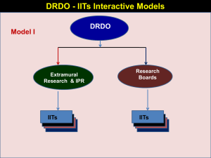 Presentation by DRDO on IITs- Defence linkages