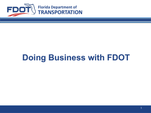 Reference for Doing Business with FDOT