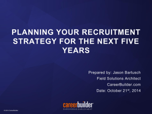 Planning your recruitment strategy for the next five years