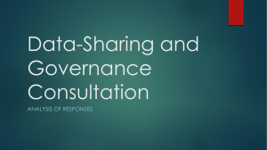 Data-Sharing and Governance Consultation