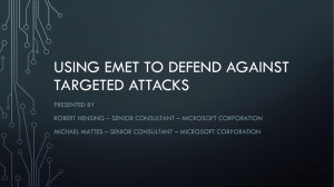 Using EMET to prevent targeted attacks