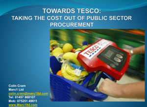 towards tesco: taking the cost out of public sector