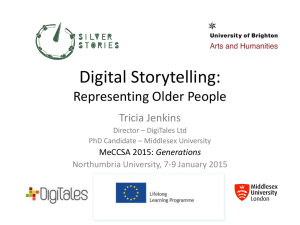 Digital Storytelling- Representing Older People