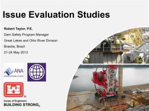 ER 1110-2-1156 Issue Evaluation Studies