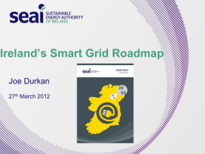 Ireland`s Smart Grid, the roadmap to 2050, Mr. Joe Durkan, SEAI