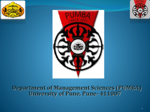 Department of Management Sciences (PUMBA)
