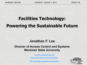 Facilities Technology - Powering the Future