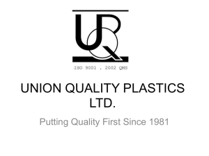 UNION QUALITY PLASTICS LTD.