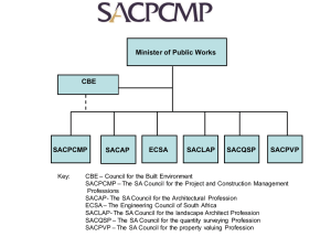 SACPCMP CR 2014 Launch Presentation