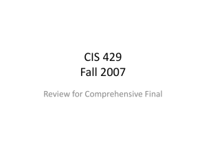 CIS 429 - Missouri State University