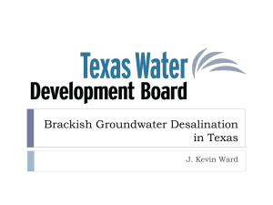 brackish groundwater desalination effort in texas - Multi